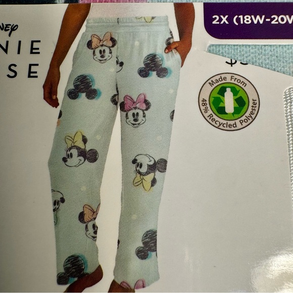 NWT. Mickey Mouse Women’s Print Sleep Pants, Size 2X. - Picture 2 of 13